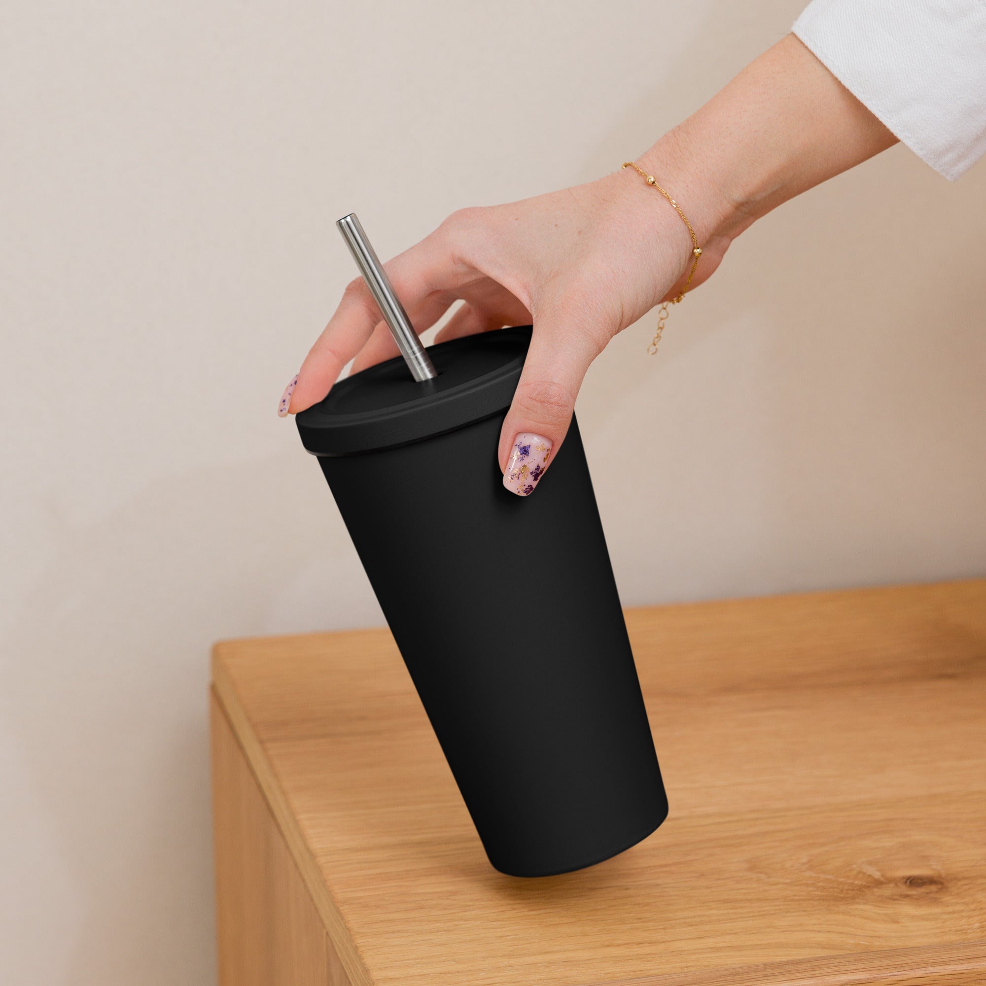 Colorful Smoke with Jellyfish and Mushrooms Insulated Tumbler - ThatBoutqiueStore