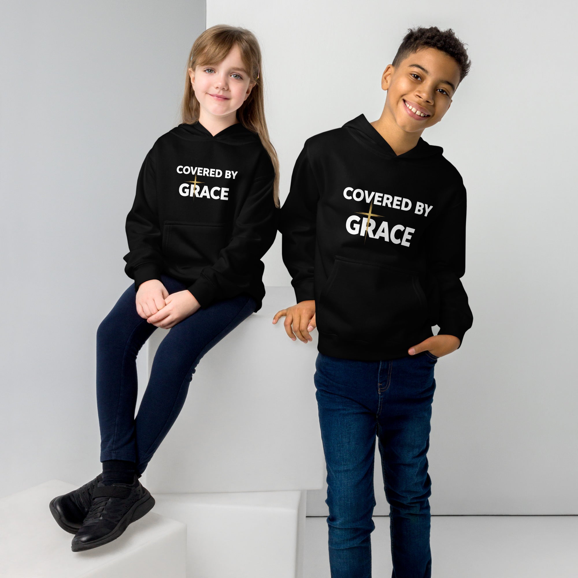 Covered By Grace Kids fleece hoodie - ThatBoutqiueStore