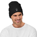 Happy Melt Embroidered Beanie — Black - ThatBoutqiueStore