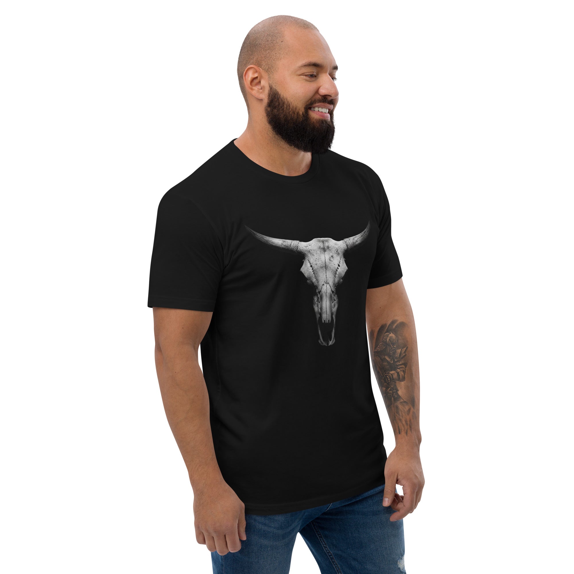 Steer Skull Fitted Tee - ThatBoutqiueStore