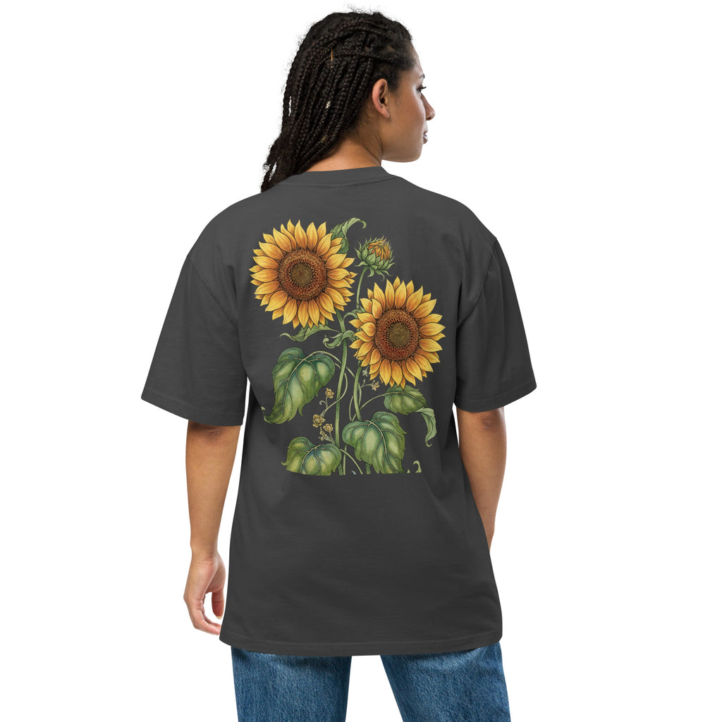 Faith & Sunflower Unisex Oversized Faded T-Shirt - ThatBoutqiueStore
