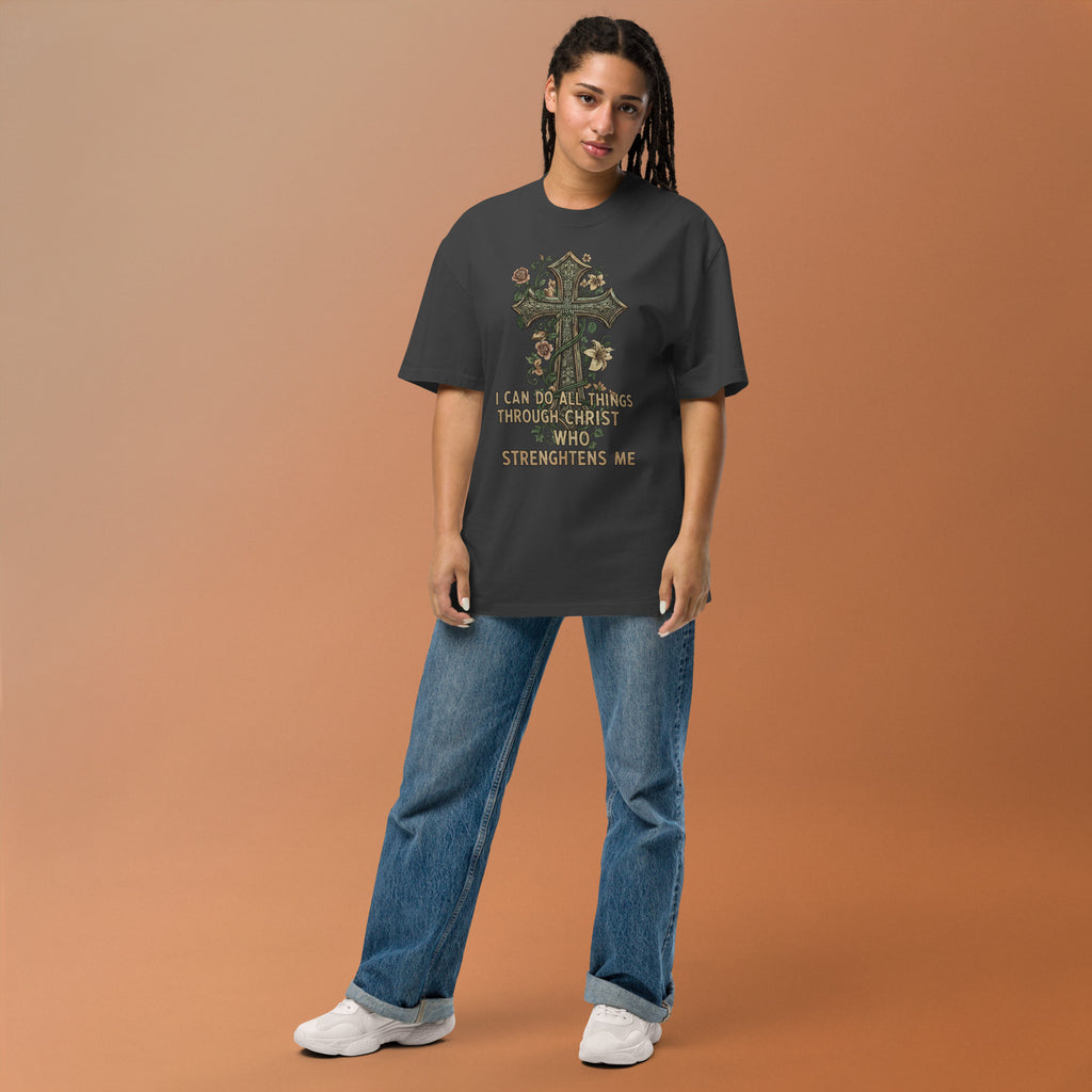 Faith & Sunflower Unisex Oversized Faded T-Shirt - ThatBoutqiueStore