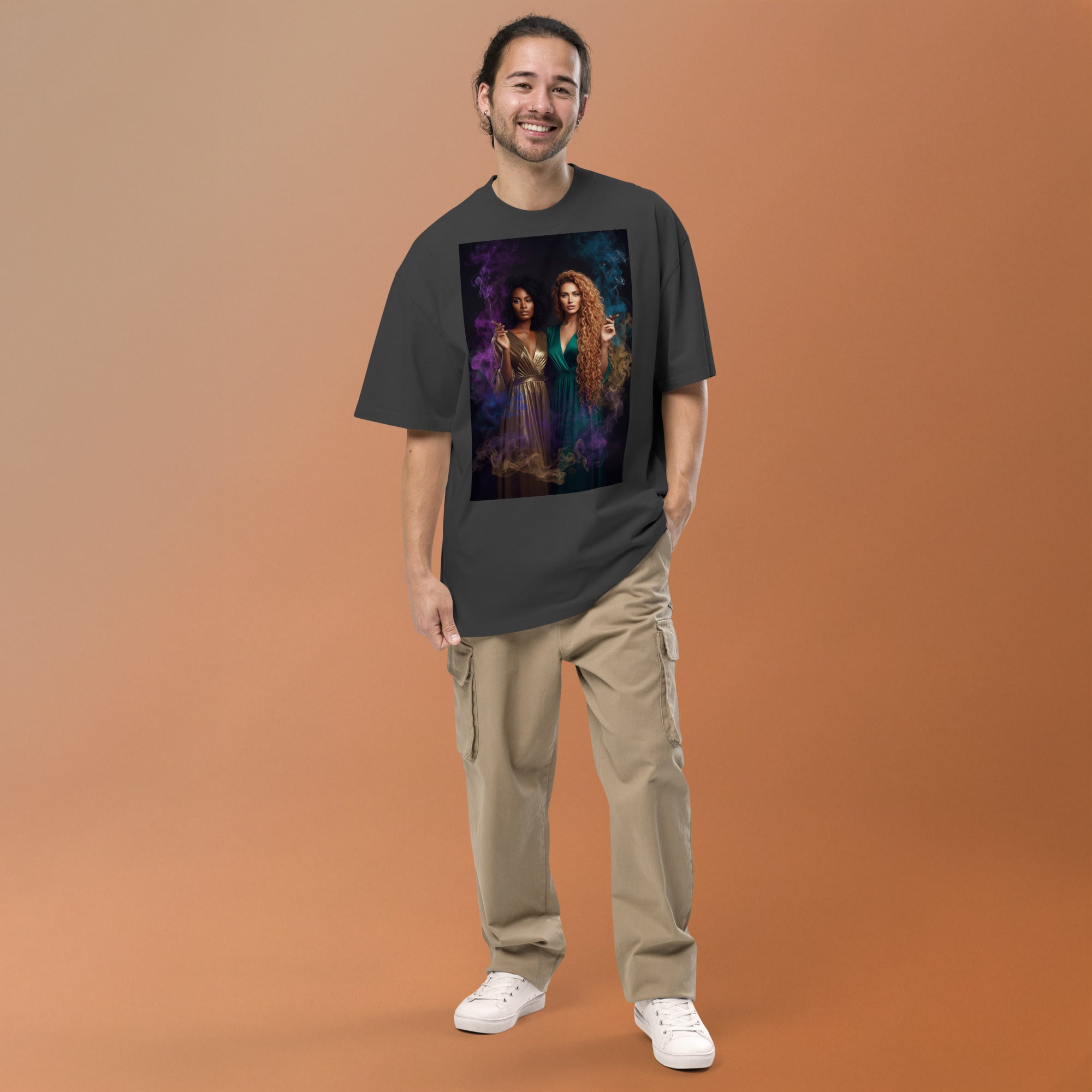 Lady G's Pray with Me Dont Play with Me Oversized faded t-shirt - ThatBoutqiueStore