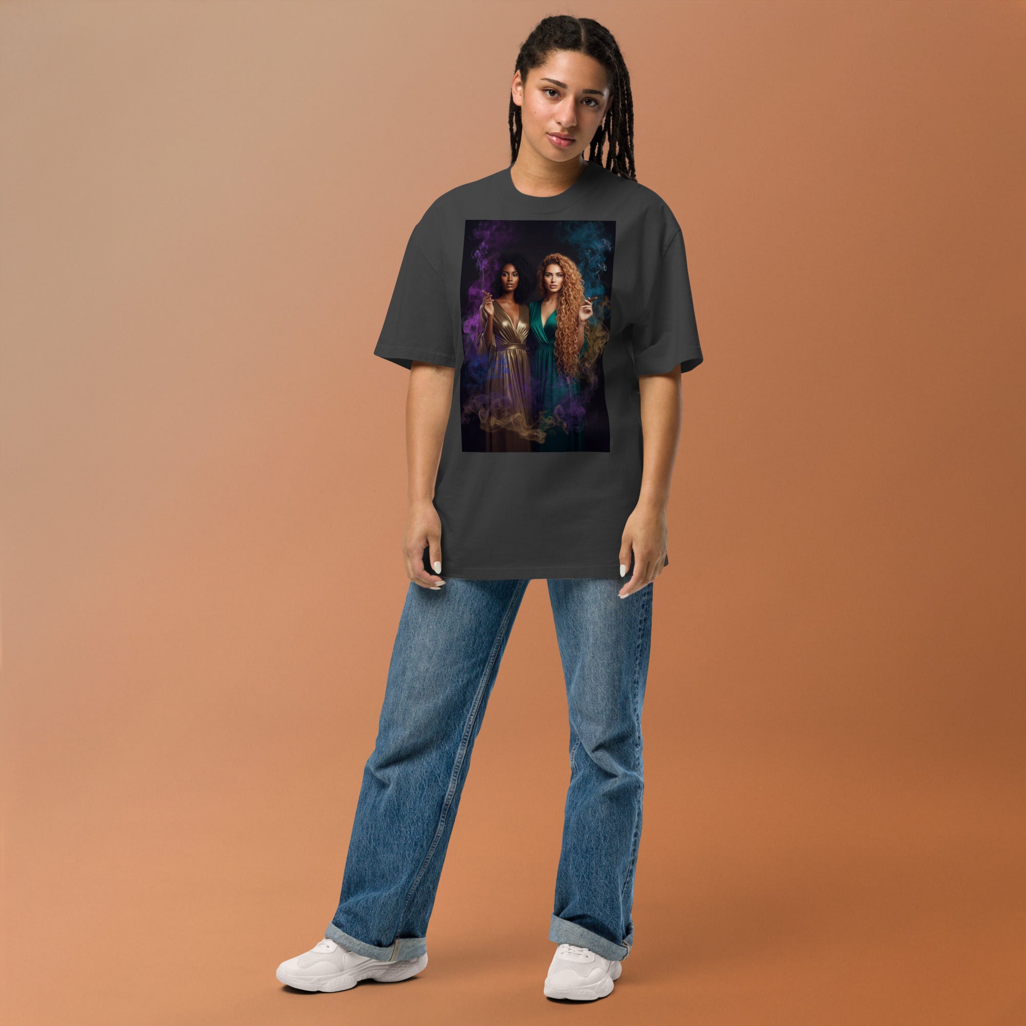 Lady G's Pray with Me Dont Play with Me Oversized faded t-shirt - ThatBoutqiueStore