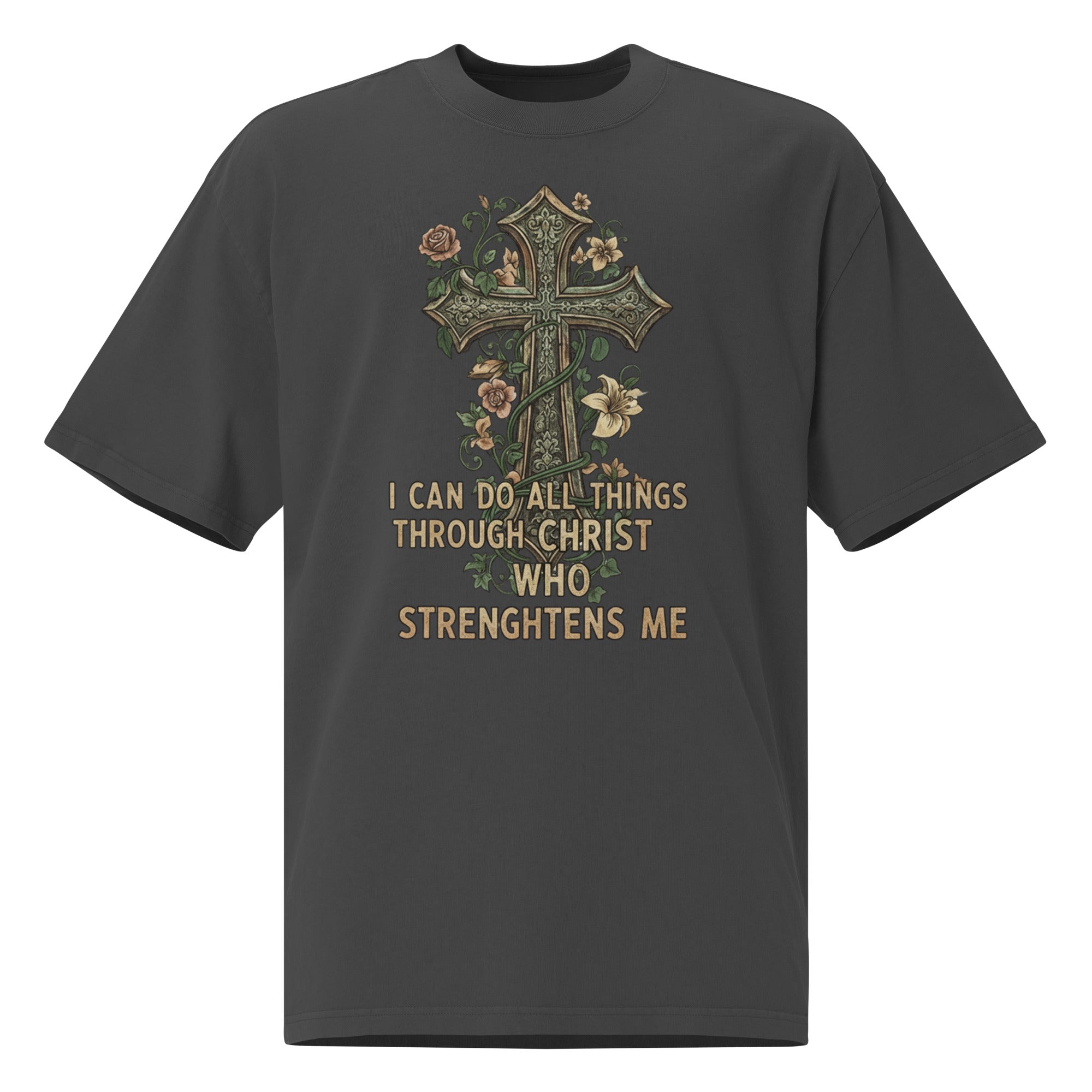 Faith & Sunflower Unisex Oversized Faded T-Shirt - ThatBoutqiueStore