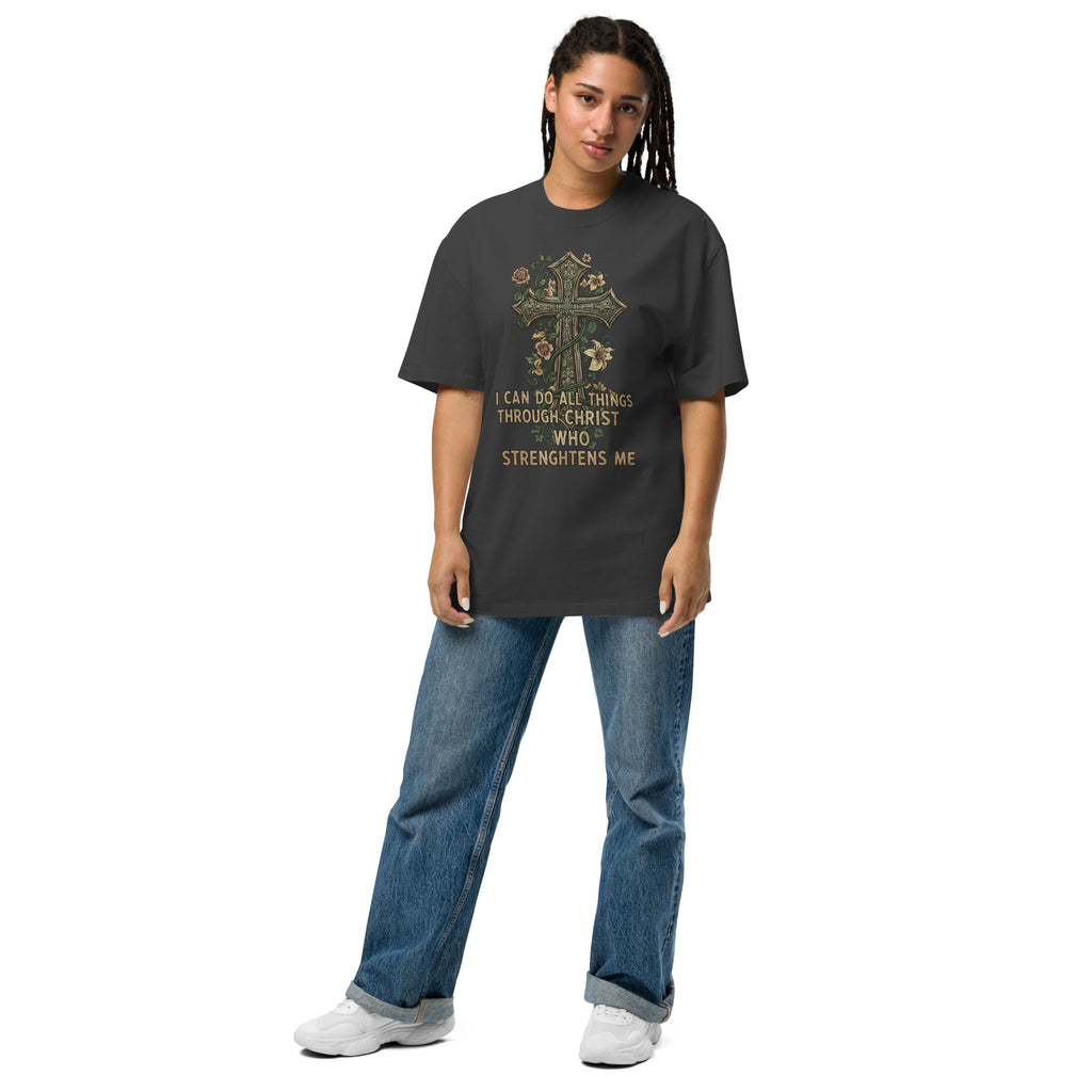 Faith & Sunflower Unisex Oversized Faded T-Shirt - ThatBoutqiueStore