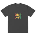 Oversized Faded One Love T-Shirt - ThatBoutqiueStore