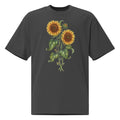 Twin Sunflowers Oversized faded t-shirt - ThatBoutqiueStore