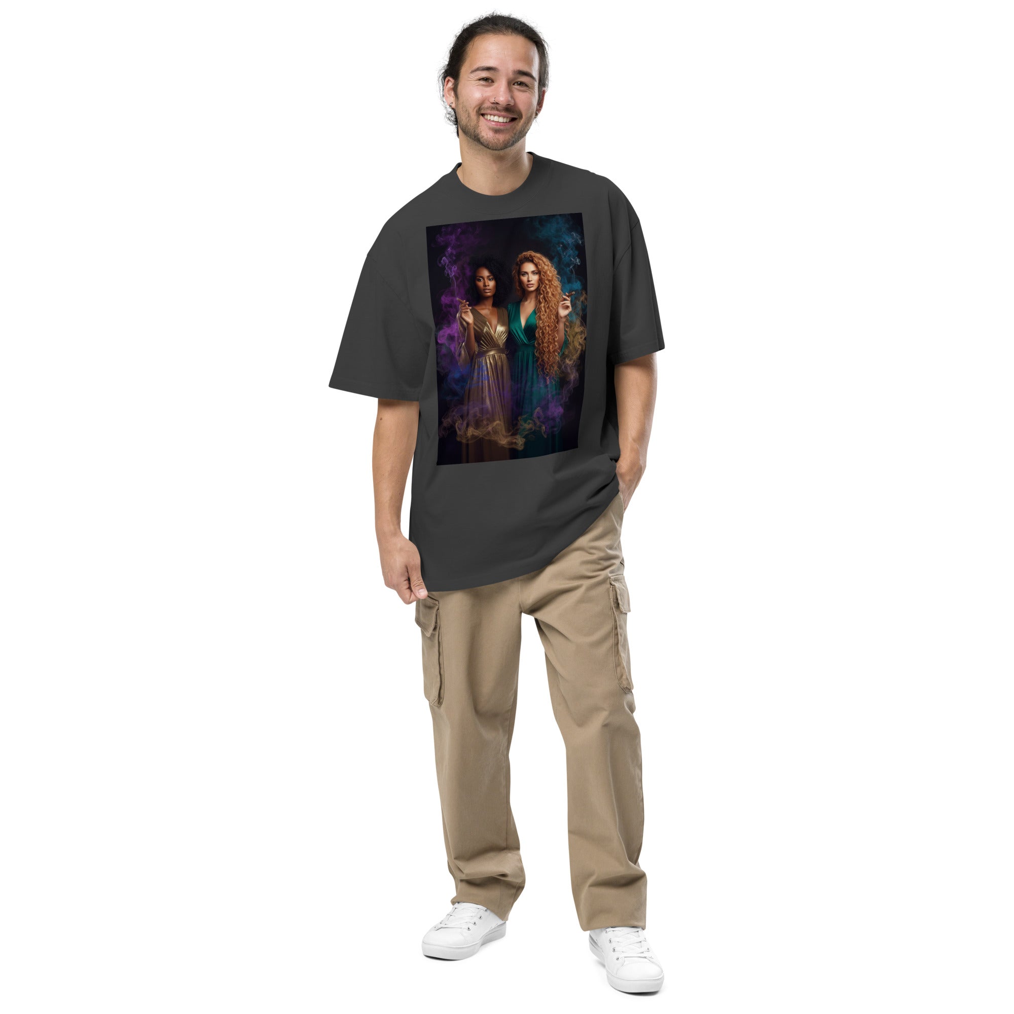 Lady G's Pray with Me Dont Play with Me Oversized faded t-shirt - ThatBoutqiueStore