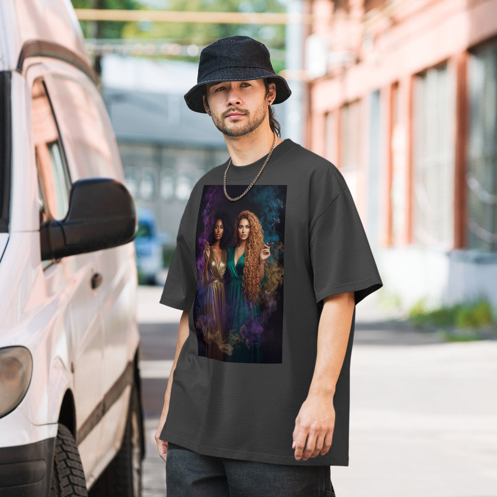 Lady G's Pray with Me Dont Play with Me Oversized faded t-shirt - ThatBoutqiueStore