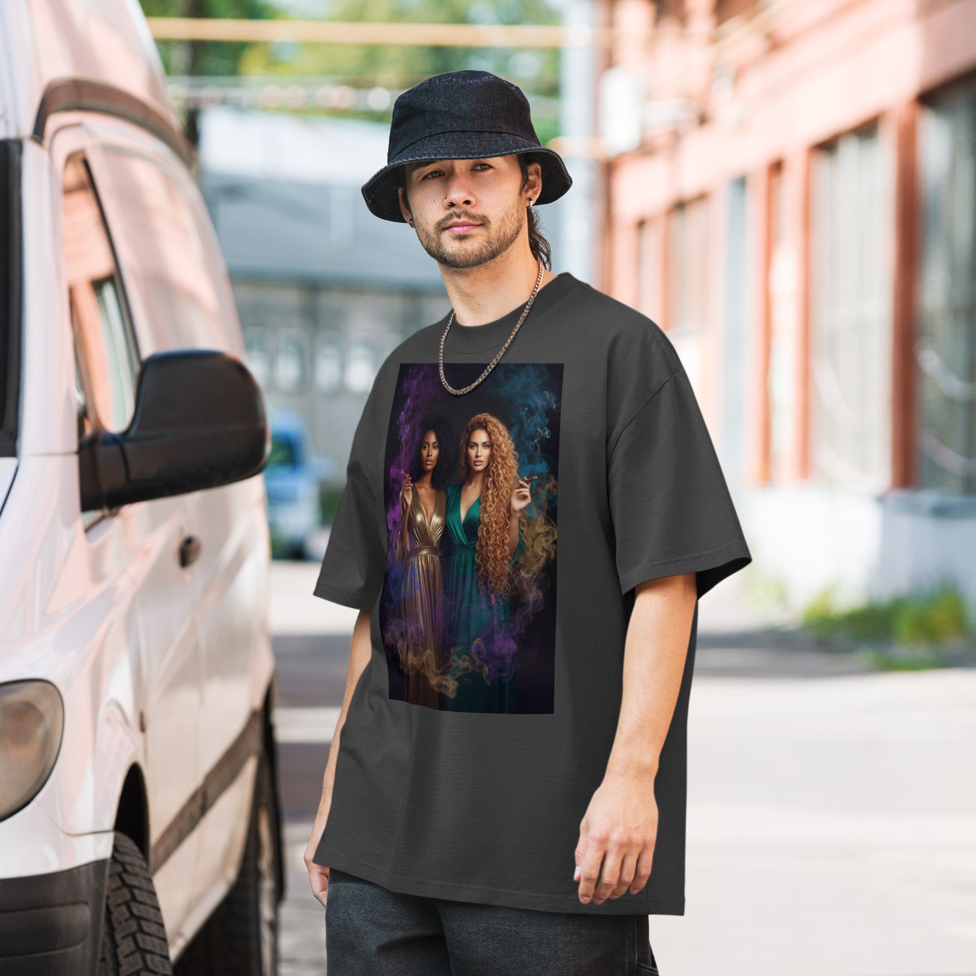 Lady G's Pray with Me Dont Play with Me Oversized faded t-shirt - ThatBoutqiueStore