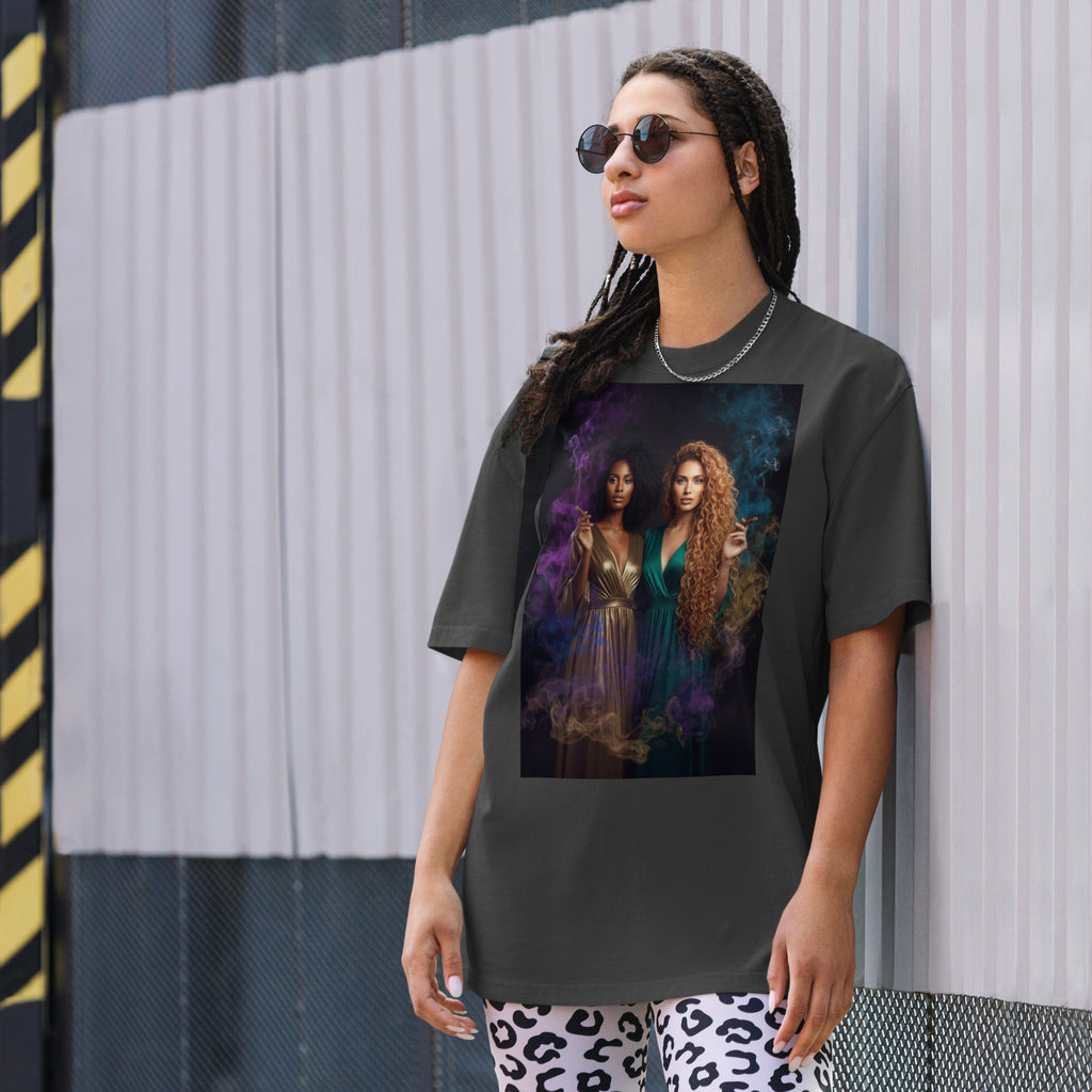 Lady G's Pray with Me Dont Play with Me Oversized faded t-shirt - ThatBoutqiueStore