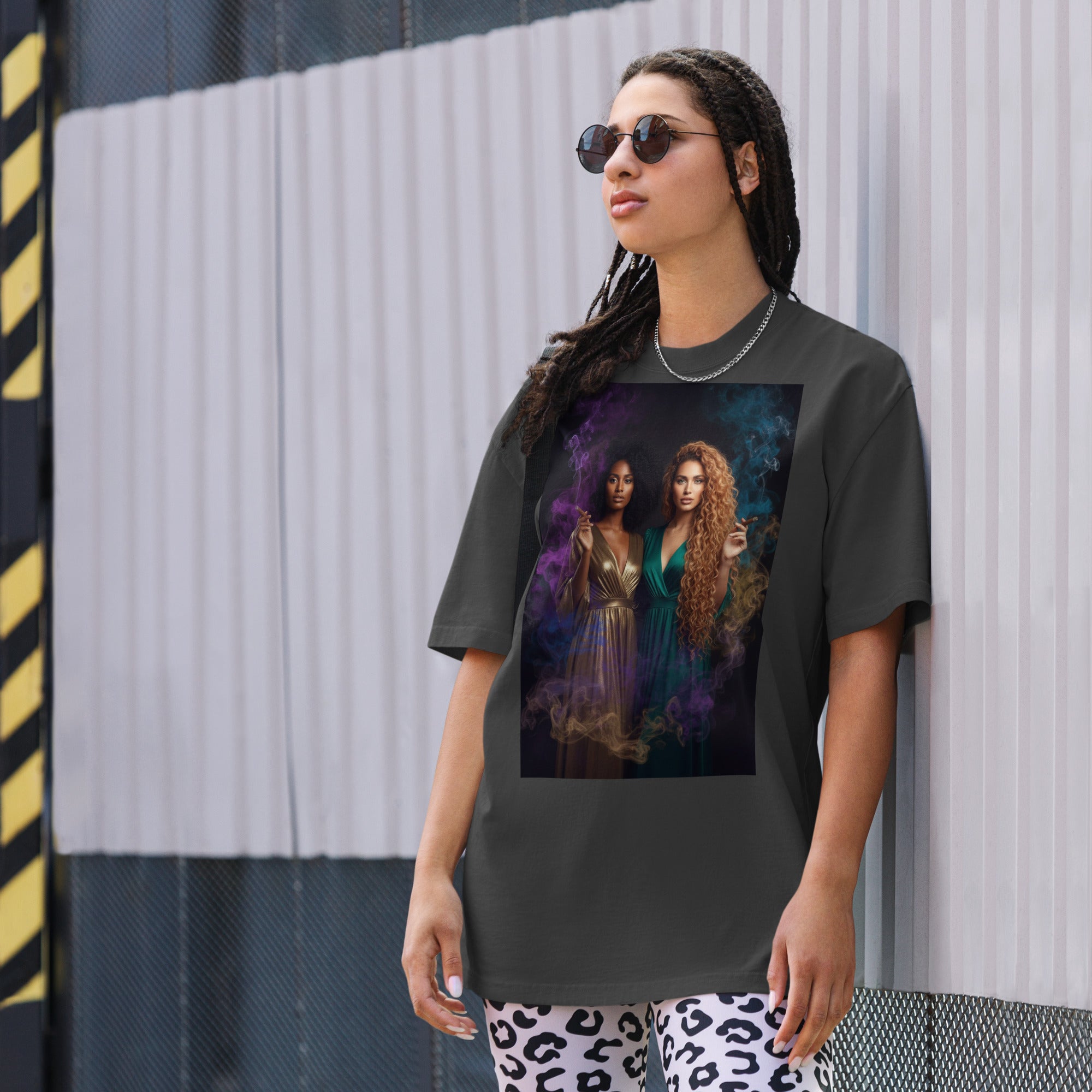 Lady G's Pray with Me Dont Play with Me Oversized faded t-shirt - ThatBoutqiueStore