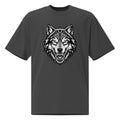 Wolf Print Oversized faded t-shirt - ThatBoutqiueStore