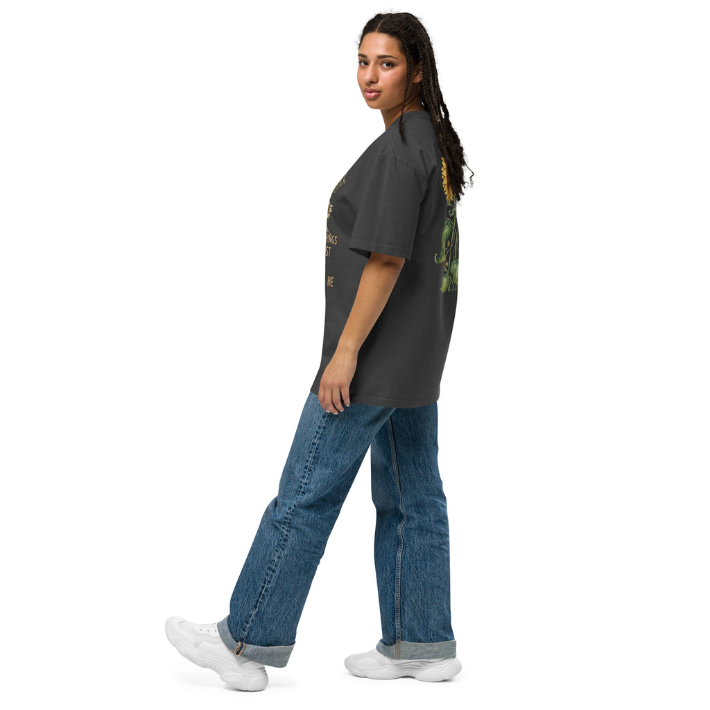 Faith & Sunflower Unisex Oversized Faded T-Shirt - ThatBoutqiueStore