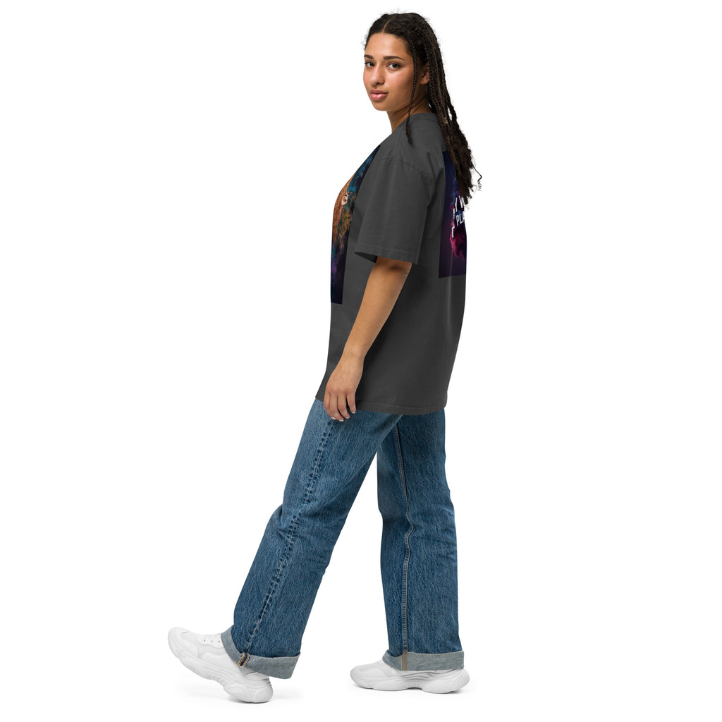 Lady G's Pray with Me Dont Play with Me Oversized faded t-shirt - ThatBoutqiueStore