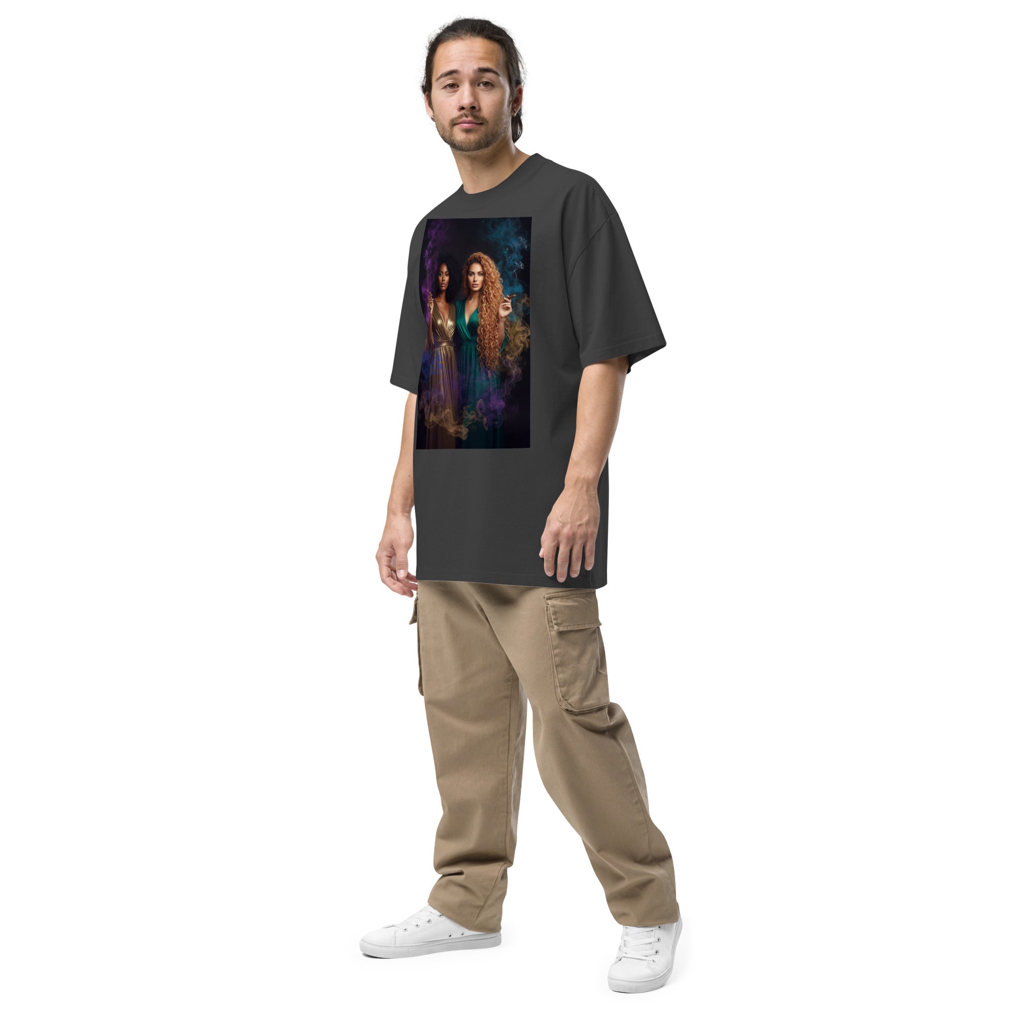 Lady G's Pray with Me Dont Play with Me Oversized faded t-shirt - ThatBoutqiueStore