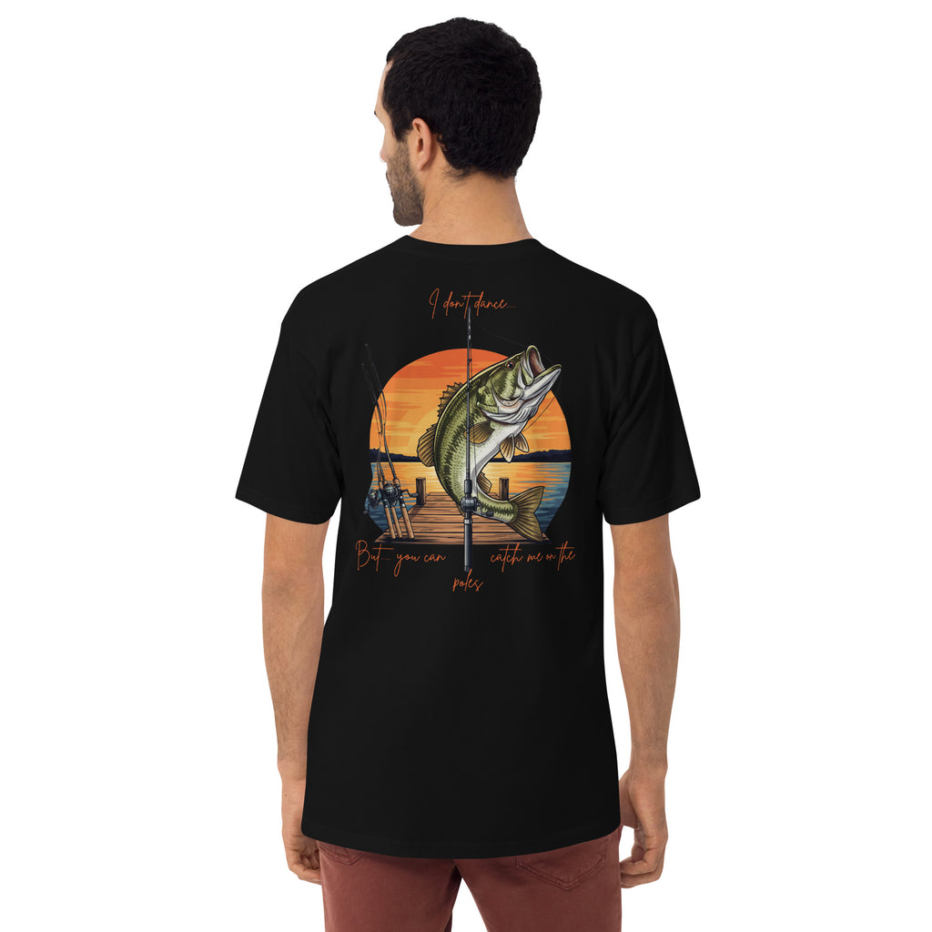 Pole Dancin with Pretty Lady on front Men’s premium heavyweight tee - ThatBoutqiueStore