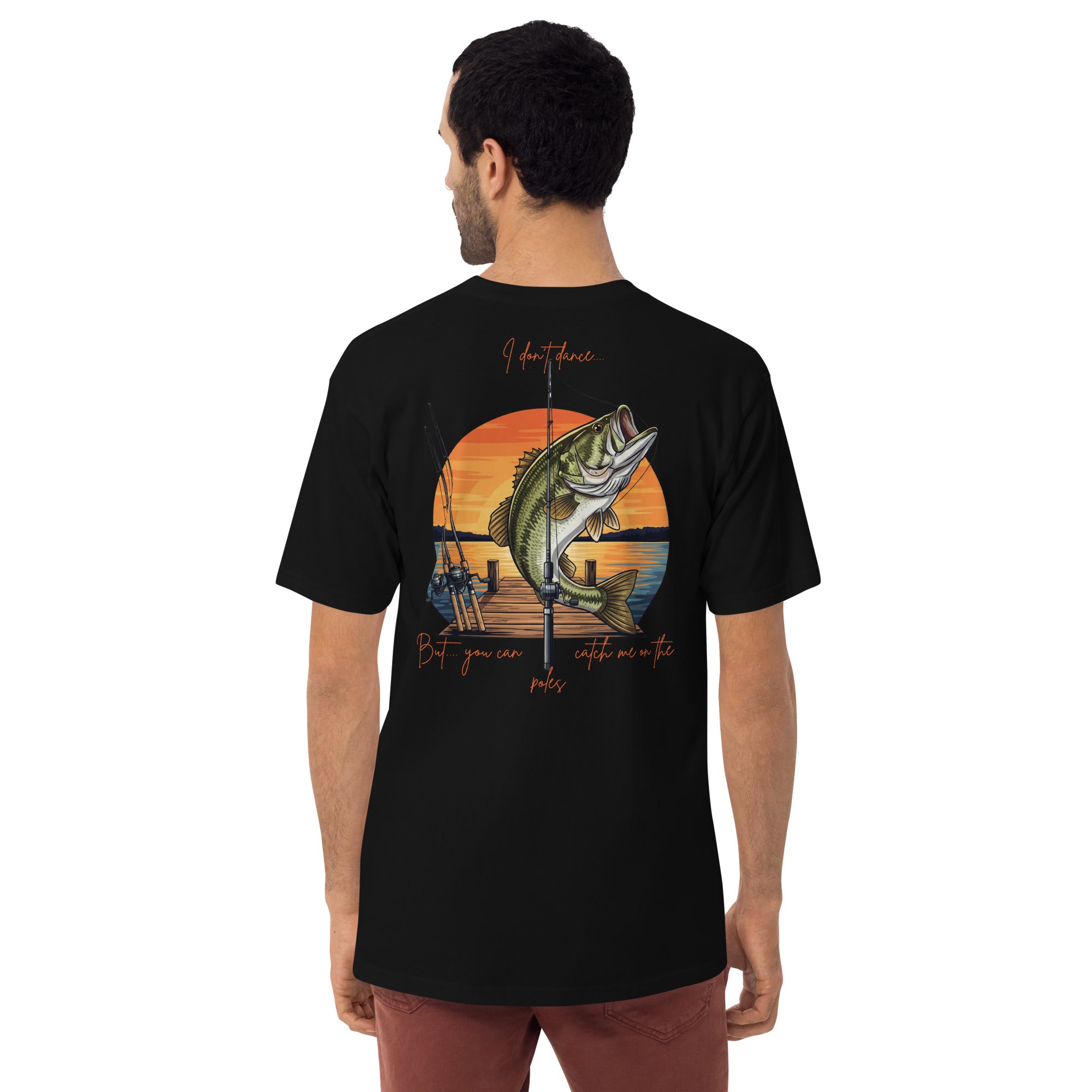 Pole Dancin with Pretty Lady on front Men’s premium heavyweight tee - ThatBoutqiueStore