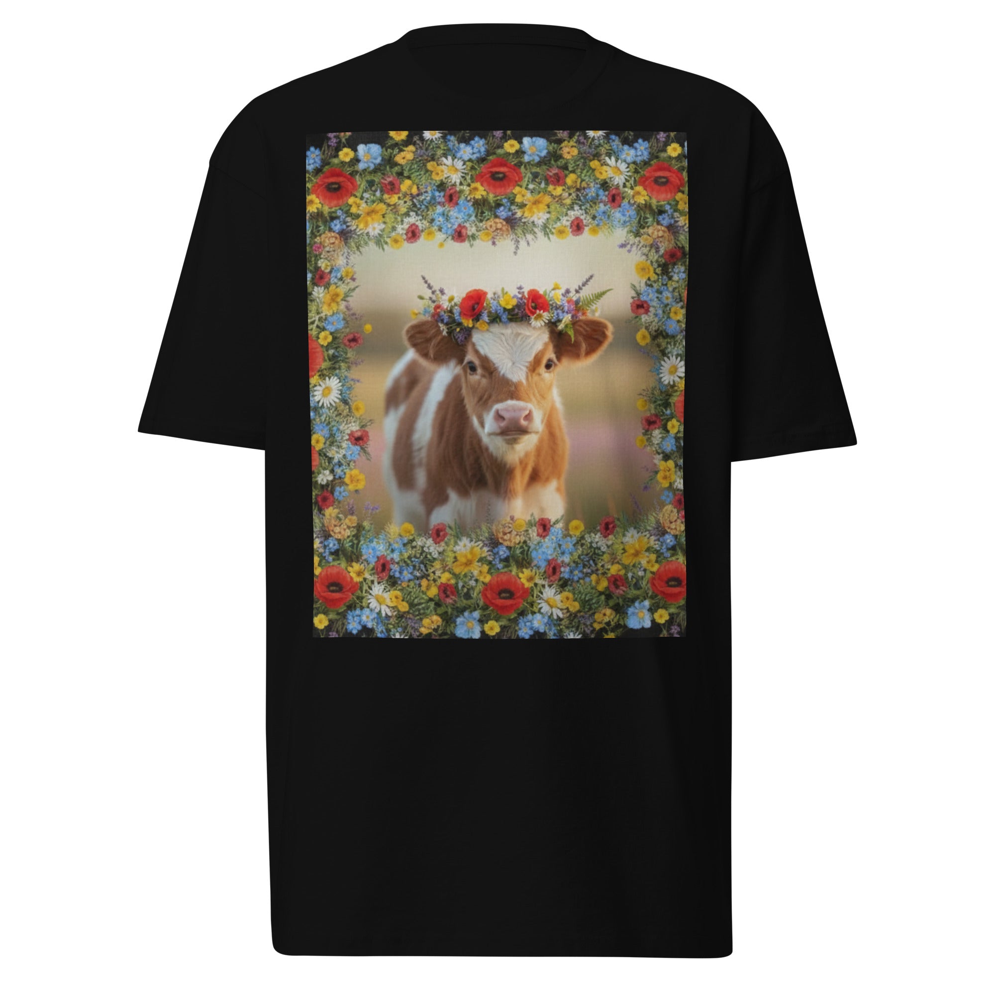 Free Range Wildflower Heifer Heavyweight Tee - ThatBoutqiueStore