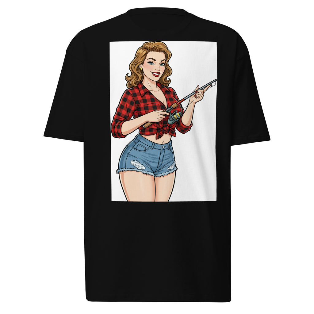 Pole Dancin with Pretty Lady on front Men’s premium heavyweight tee - ThatBoutqiueStore