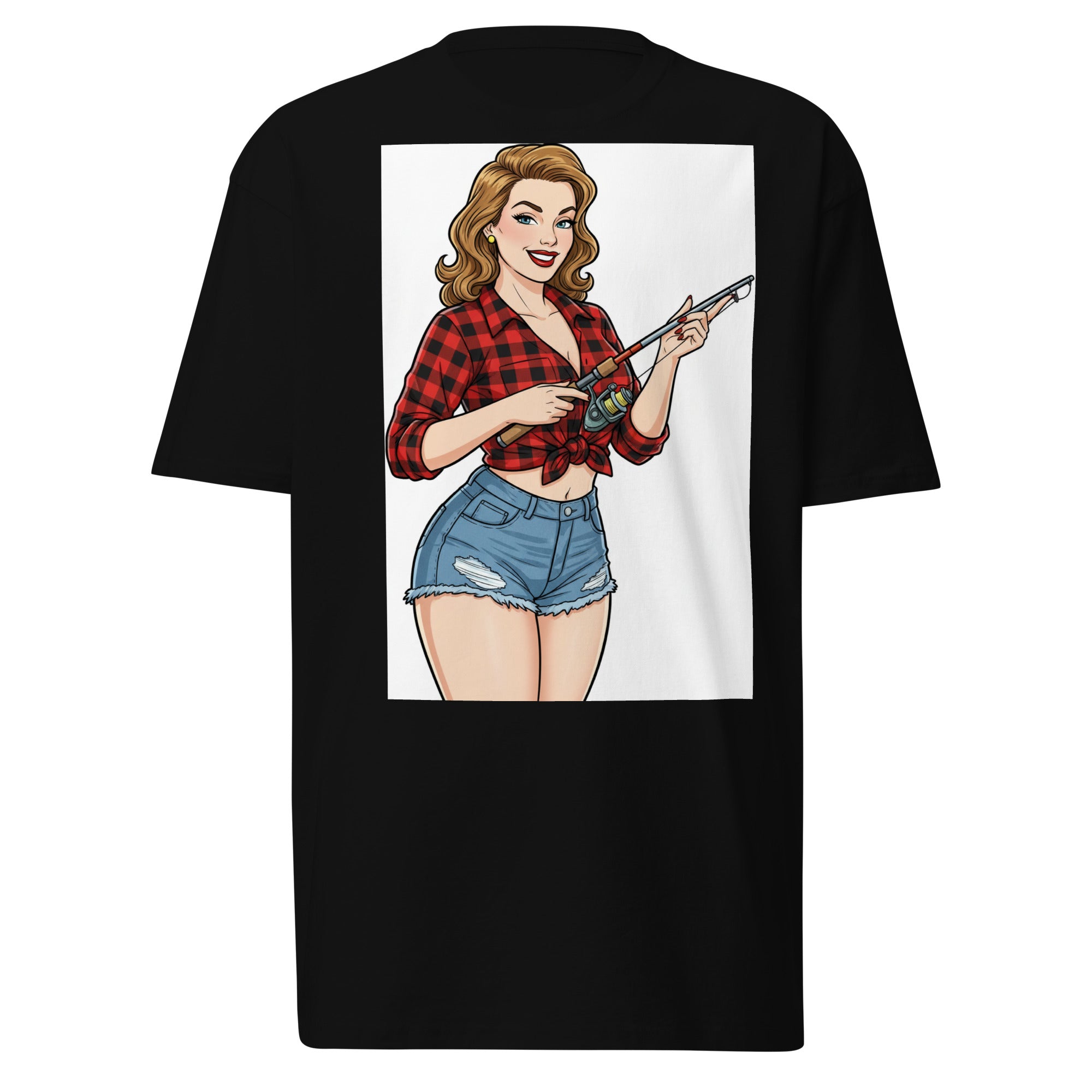 Pole Dancin with Pretty Lady on front Men’s premium heavyweight tee - ThatBoutqiueStore