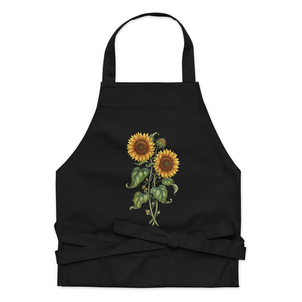Twin Sunflowers Organic Cotton Apron - ThatBoutqiueStore