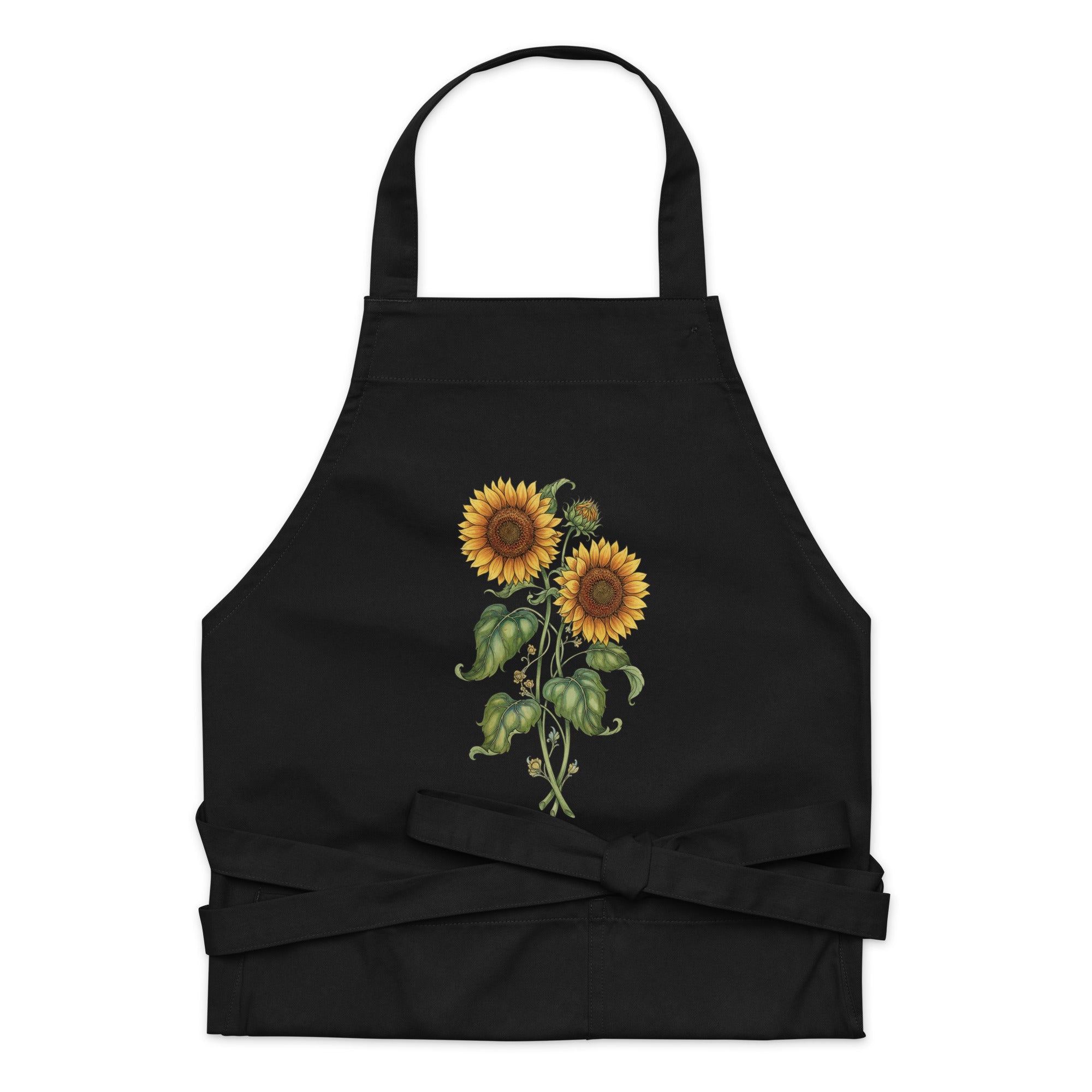 Twin Sunflowers Organic Cotton Apron - ThatBoutqiueStore