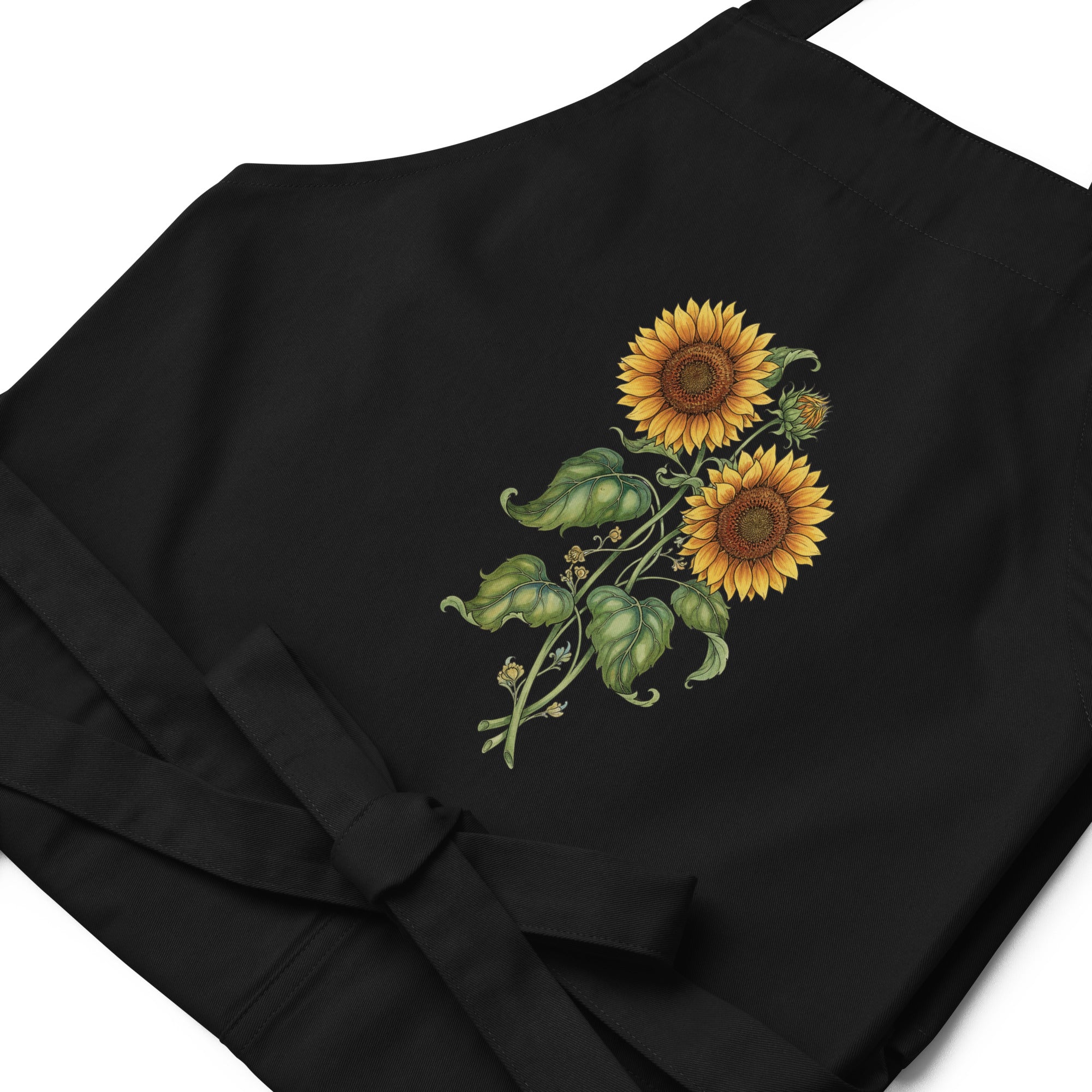 Twin Sunflowers Organic Cotton Apron - ThatBoutqiueStore