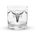 Steer Skull Rocks glass - ThatBoutqiueStore