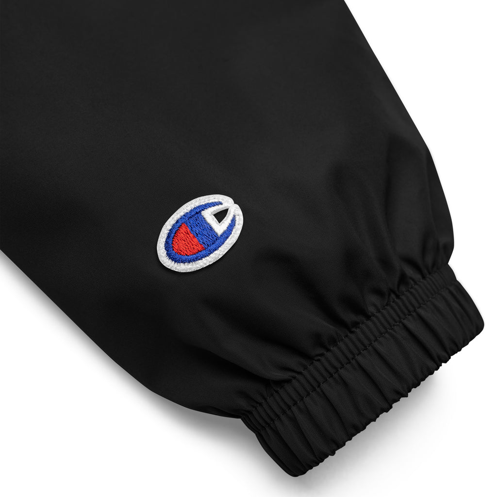 Horned Sunflower Wreath Embroidered Champion Packable Jacket - ThatBoutqiueStore