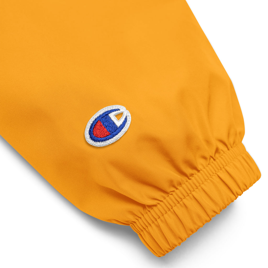 God Got Me Embroidered Champion Packable Jacket - ThatBoutqiueStore