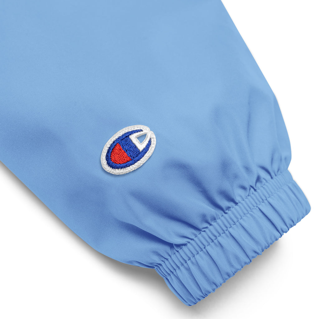 God Got Me Embroidered Champion Packable Jacket - ThatBoutqiueStore