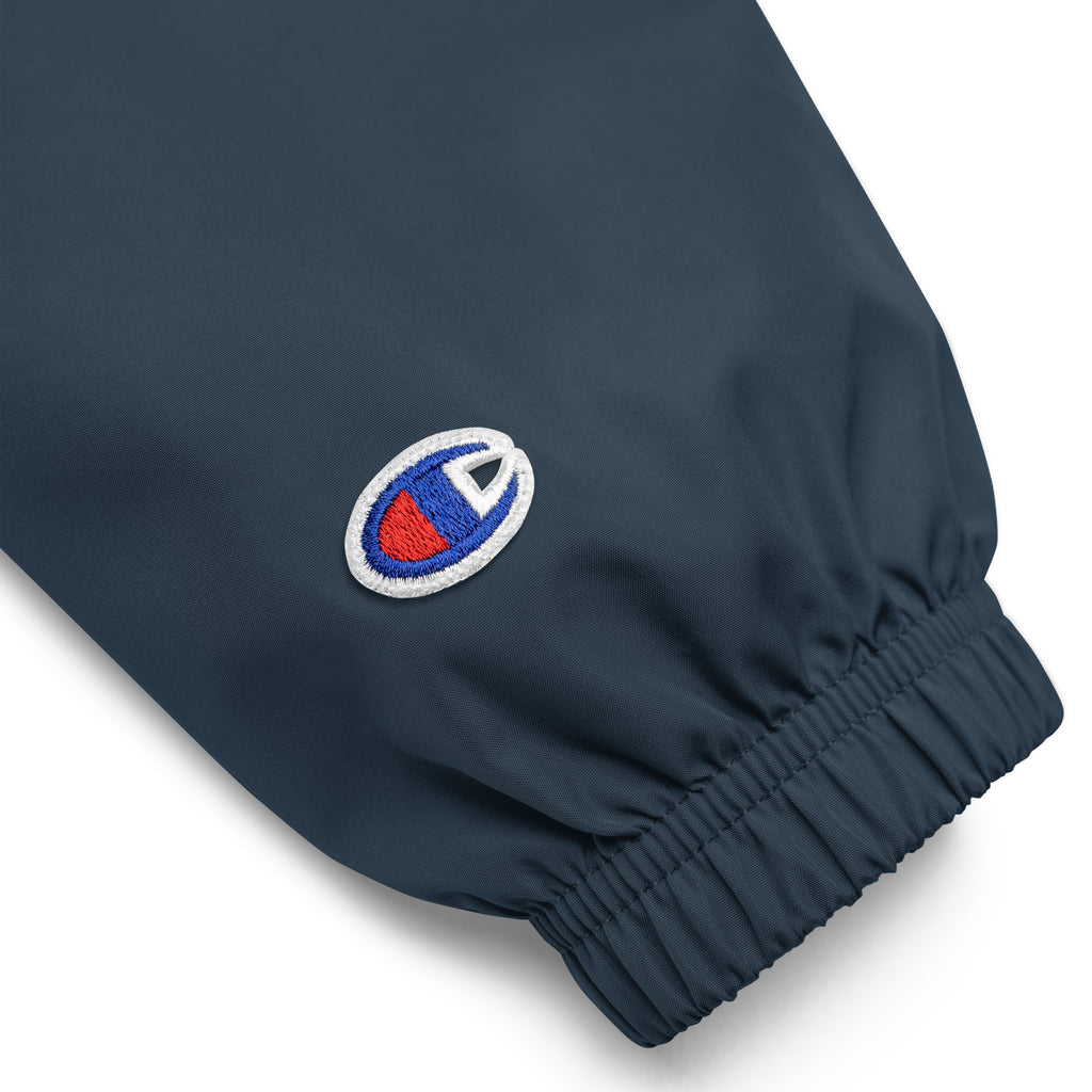 God Got Me Embroidered Champion Packable Jacket - ThatBoutqiueStore