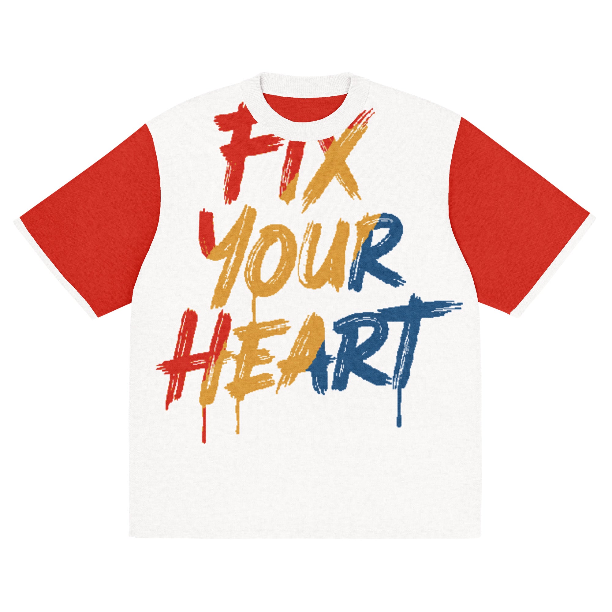 Fix Your Heart Knitted classic tee - ThatBoutqiueStore