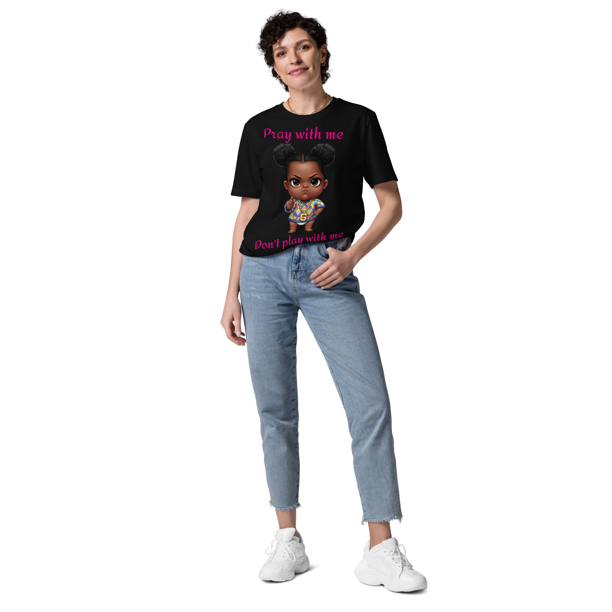 SassholeNation Pray Dont Play Unisex Organic Cotton Creator 2.0 T-Shirt - ThatBoutqiueStore