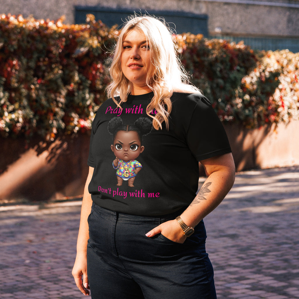 SassholeNation Pray Dont Play Unisex Organic Cotton Creator 2.0 T-Shirt - ThatBoutqiueStore