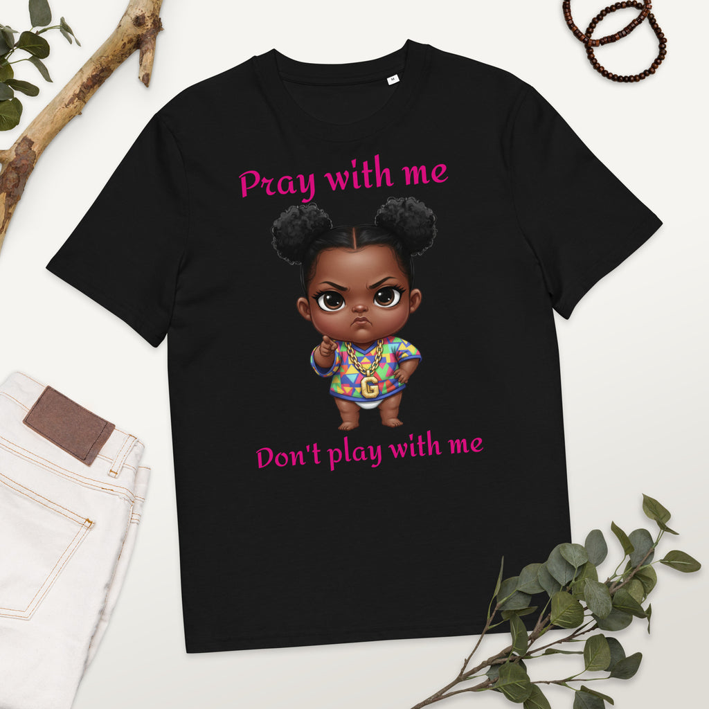 SassholeNation Pray Dont Play Unisex Organic Cotton Creator 2.0 T-Shirt - ThatBoutqiueStore
