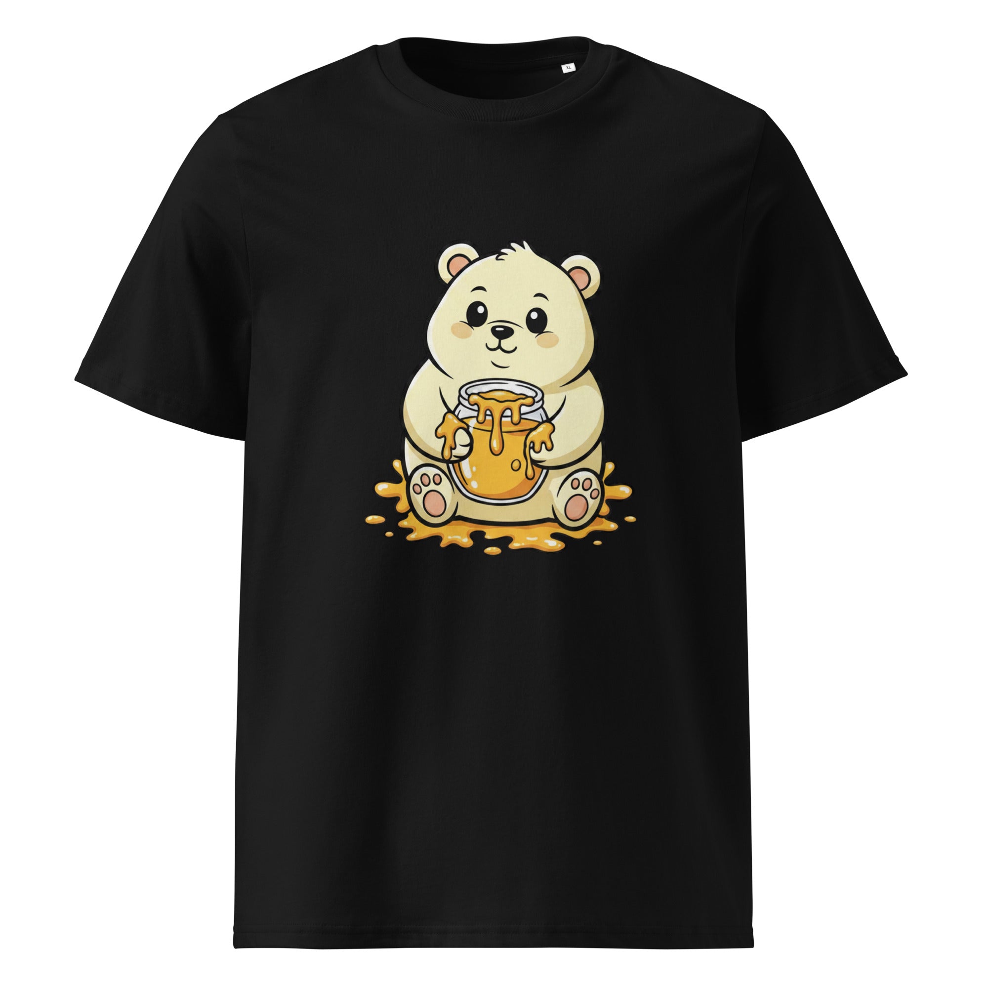 Sweet Honey Bear Unisex organic ribbed neck t-shirt - ThatBoutqiueStore