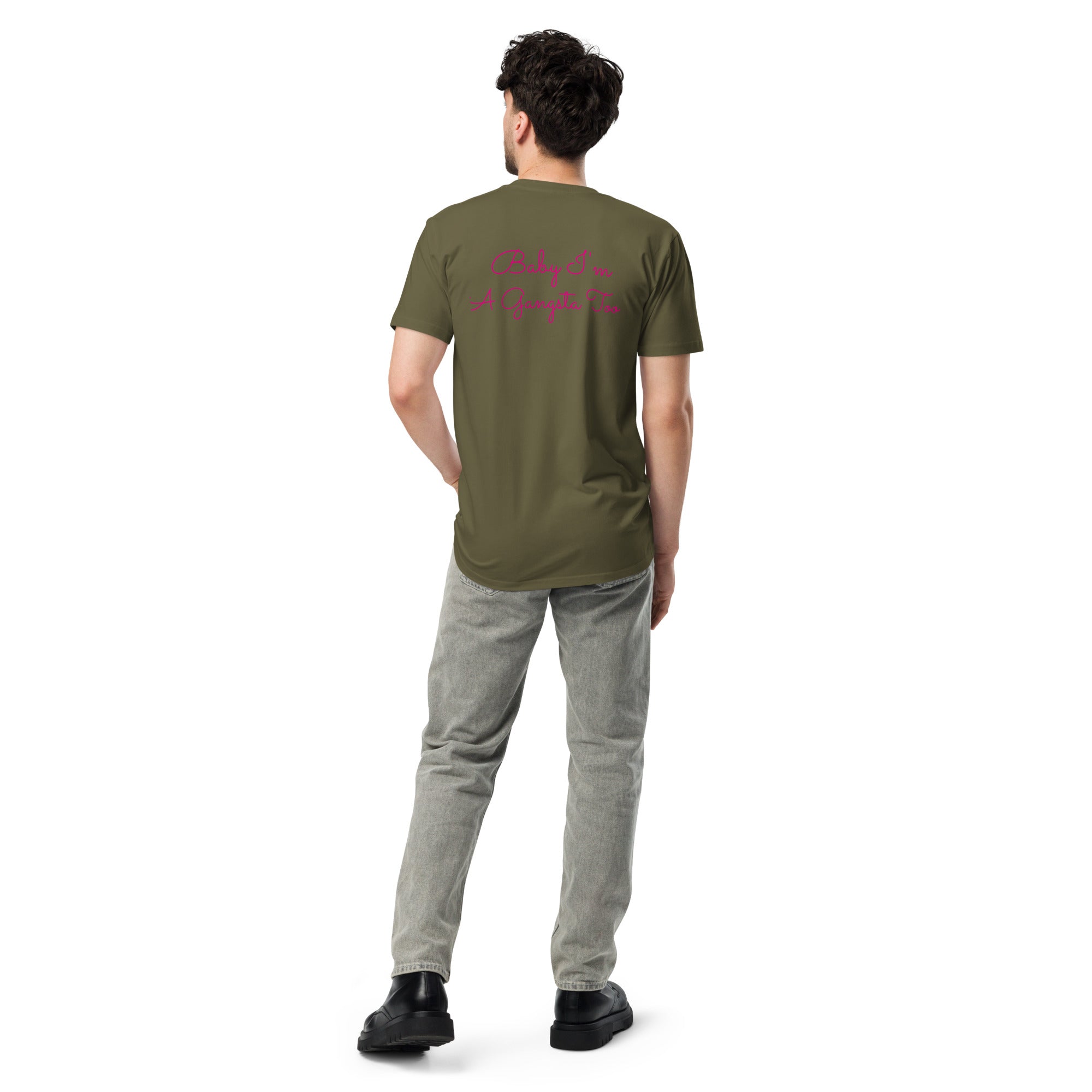 Plain text Baby I'm A Gangsta Too Unisex premium t-shirt - ThatBoutqiueStore