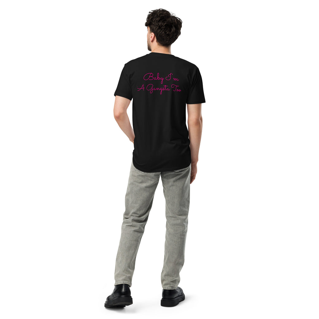 Plain text Baby I'm A Gangsta Too Unisex premium t-shirt - ThatBoutqiueStore