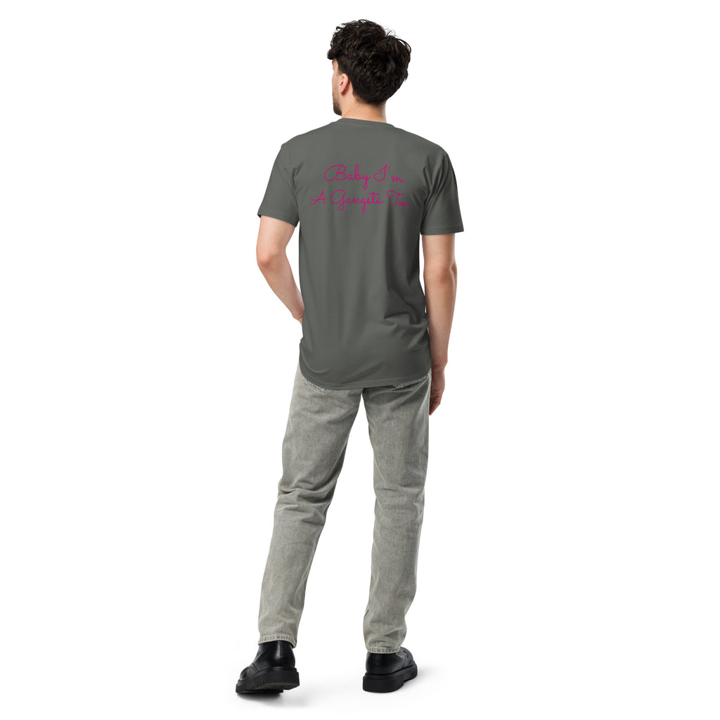 Plain text Baby I'm A Gangsta Too Unisex premium t-shirt - ThatBoutqiueStore