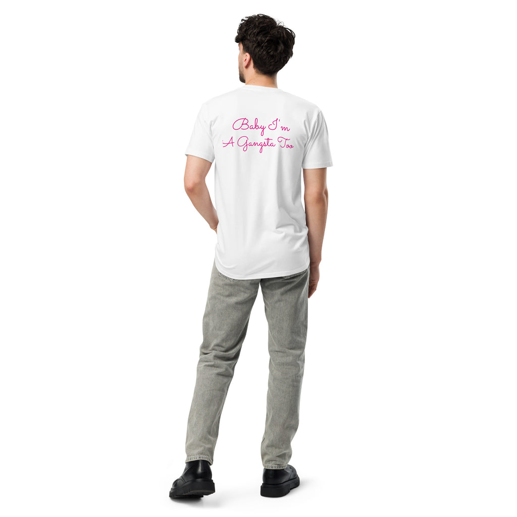 Plain text Baby I'm A Gangsta Too Unisex premium t-shirt - ThatBoutqiueStore