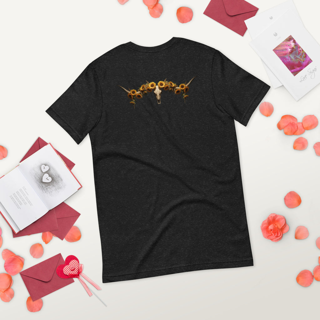 Sunflowers & Steer Unisex T-Shirt - ThatBoutqiueStore