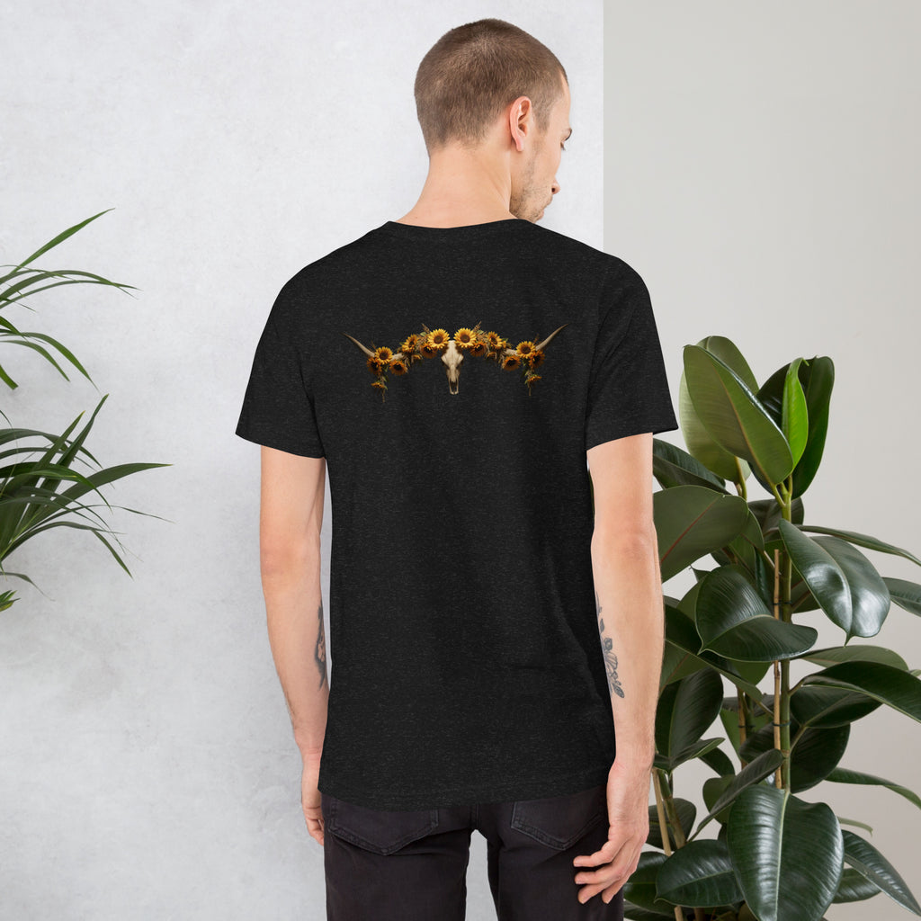 Sunflowers & Steer Unisex T-Shirt - ThatBoutqiueStore