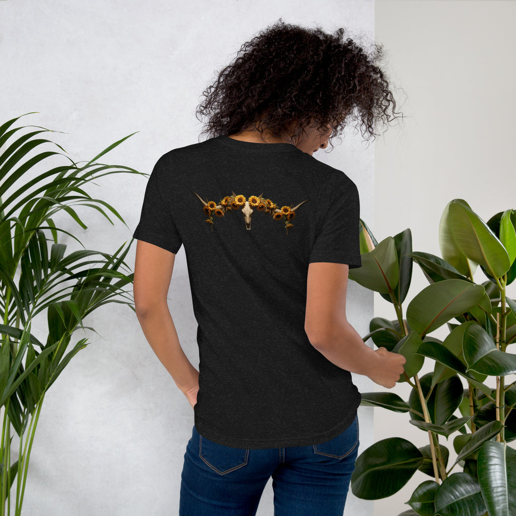 Sunflowers & Steer Unisex T-Shirt - ThatBoutqiueStore