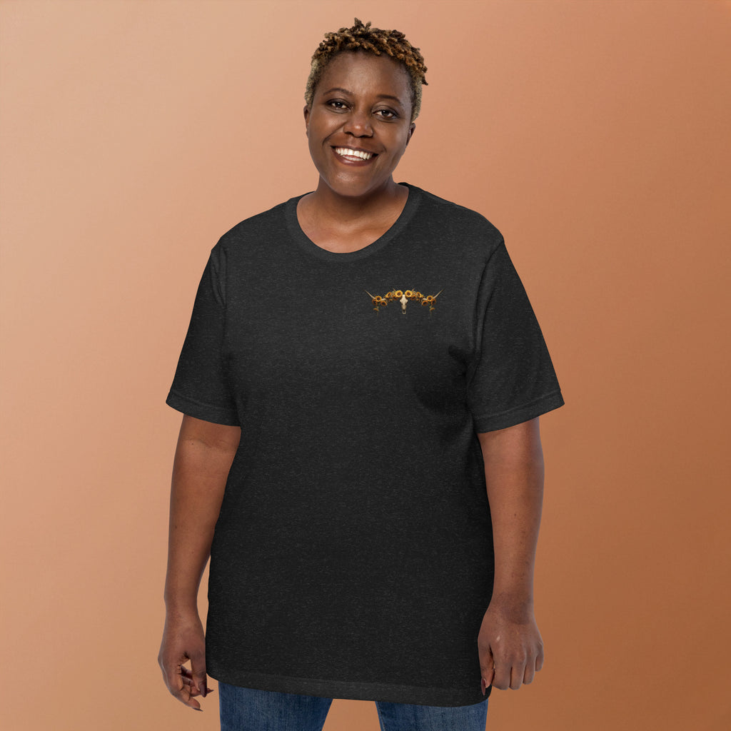 Sunflowers & Steer Unisex T-Shirt - ThatBoutqiueStore