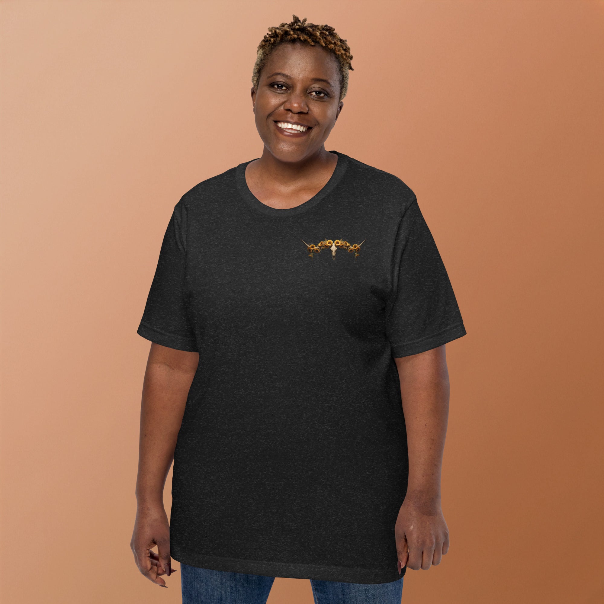 Sunflowers & Steer Unisex T-Shirt - ThatBoutqiueStore