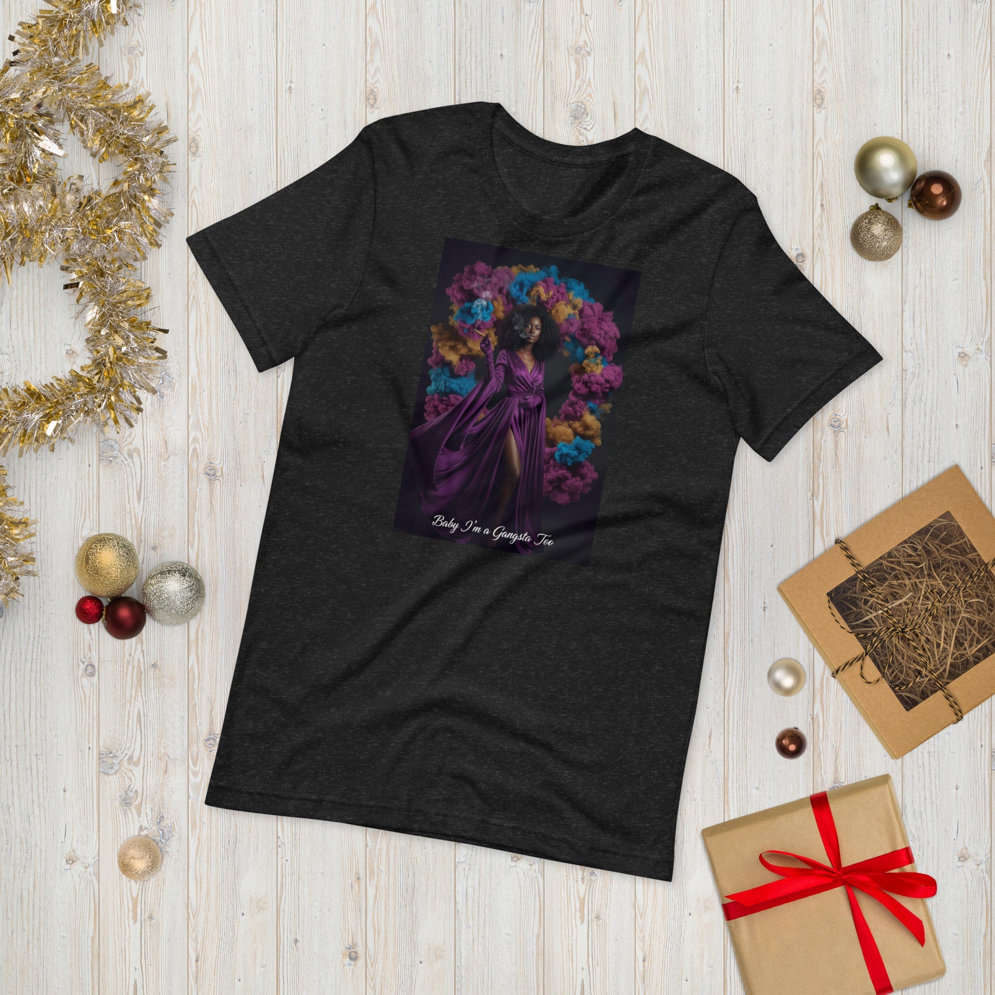 Lady G Baby I'm A Gangsta Too with back print Unisex t-shirt - ThatBoutqiueStore