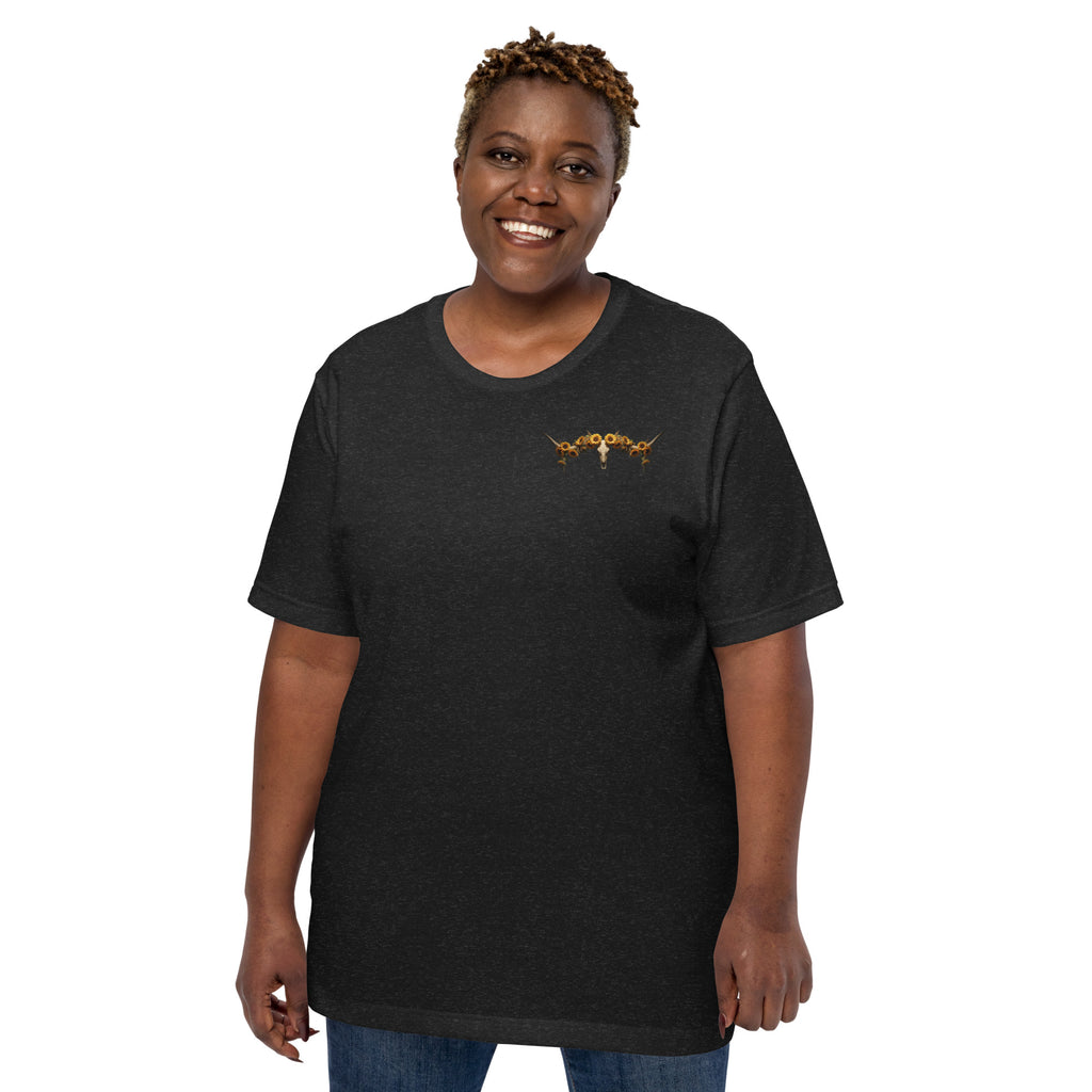 Sunflowers & Steer Unisex T-Shirt - ThatBoutqiueStore